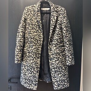 Calvin Klein Leopard Print Coat